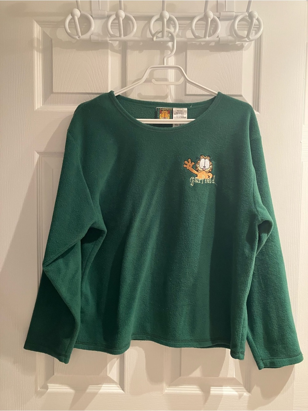Garfield Green Fleece Sweatshirt - Women's